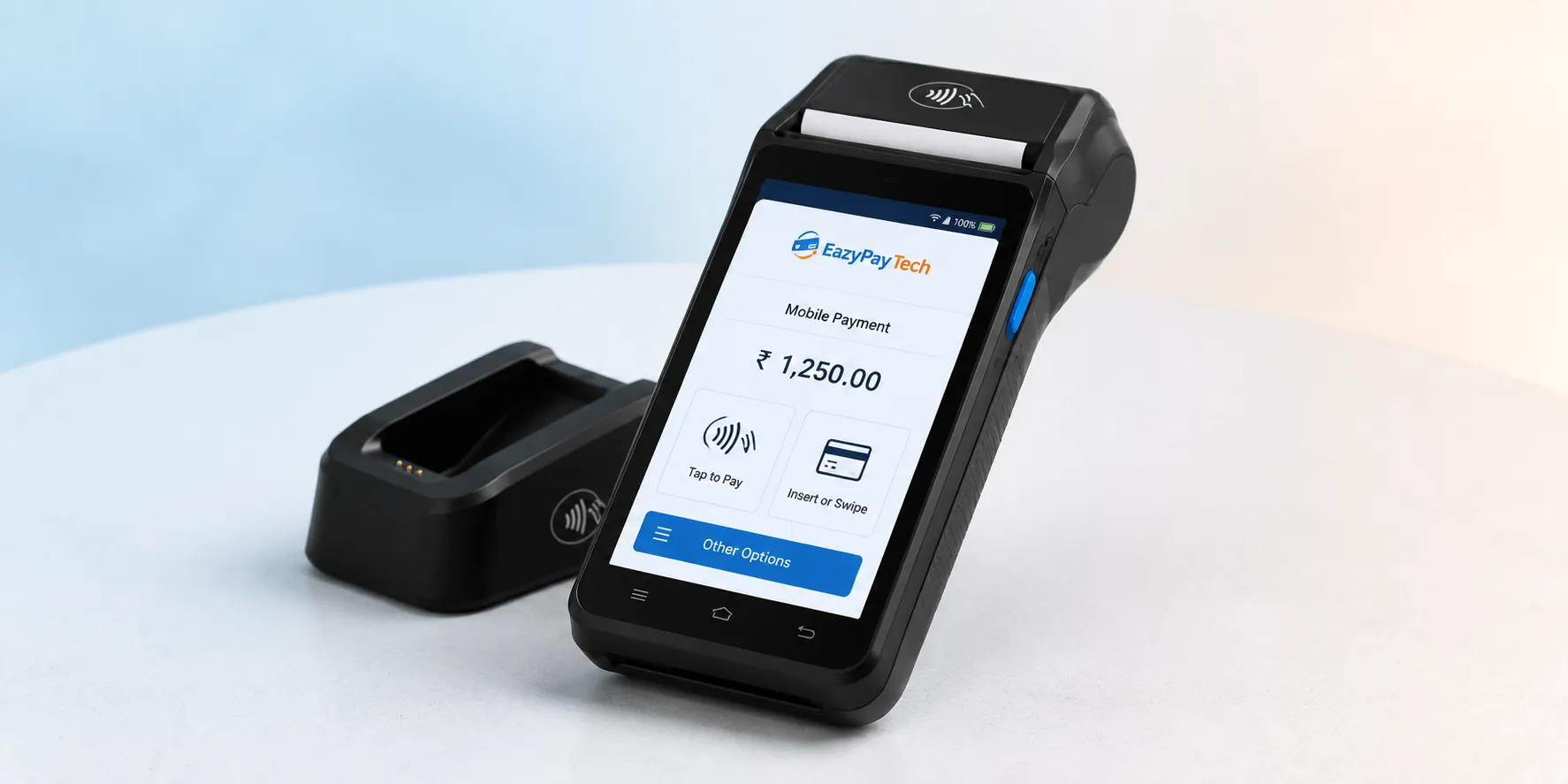 Portable POS terminal for mobile payment acceptance