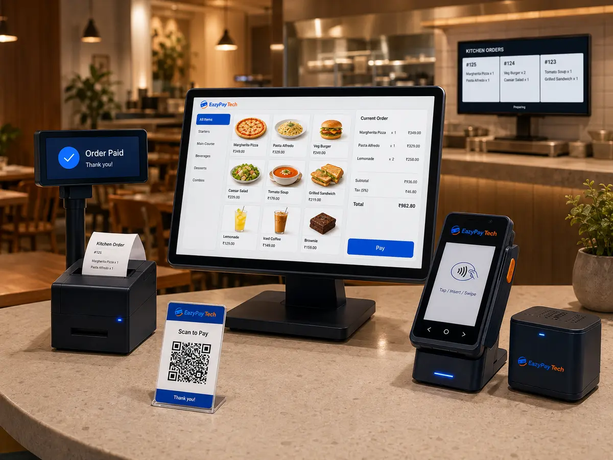 Restaurant payment solutions with POS, QR and card payments