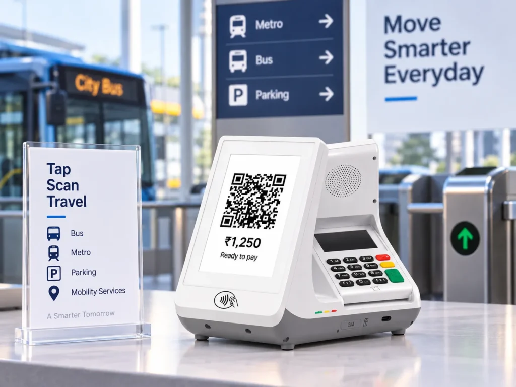 QR Payment Soundbox for toll parking and transport payment counters
