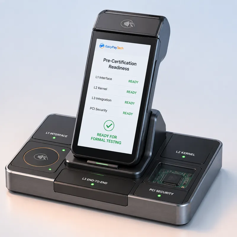 EMV L1, L2, L3 and PCI certification readiness for payment devices