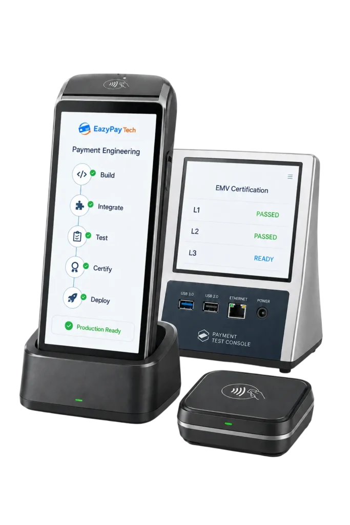 EazyPay Tech payment technology expertise with EMV certification and system integration
