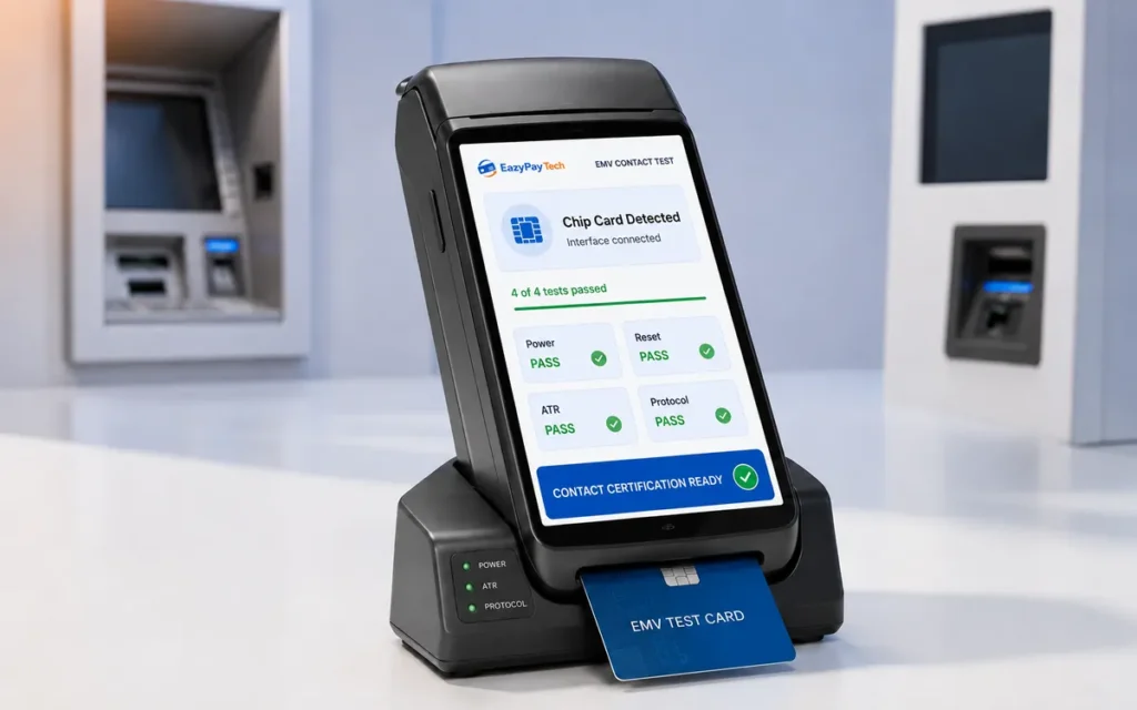 EMV contact payment device testing and certification