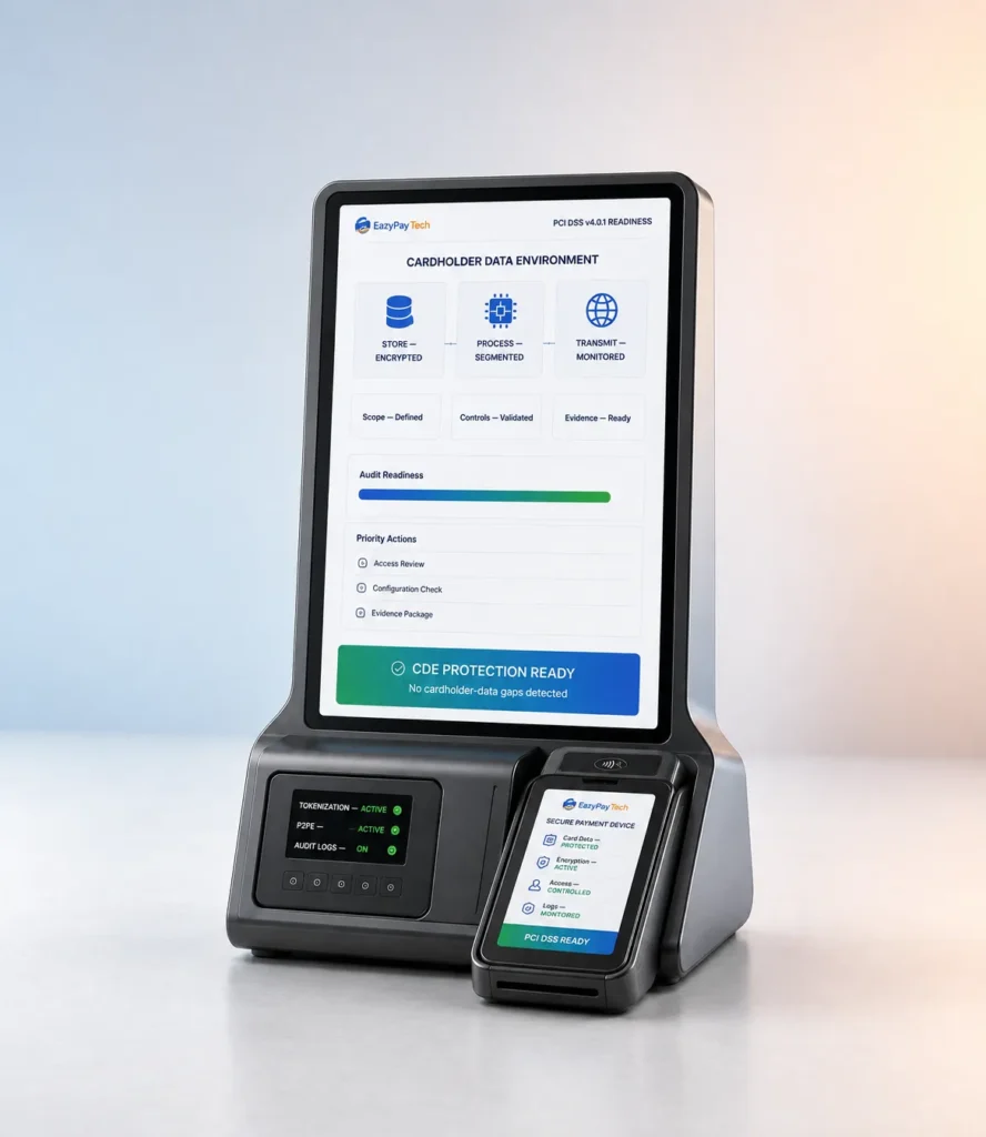 PCI DSS cardholder data environment assessment and compliance readiness