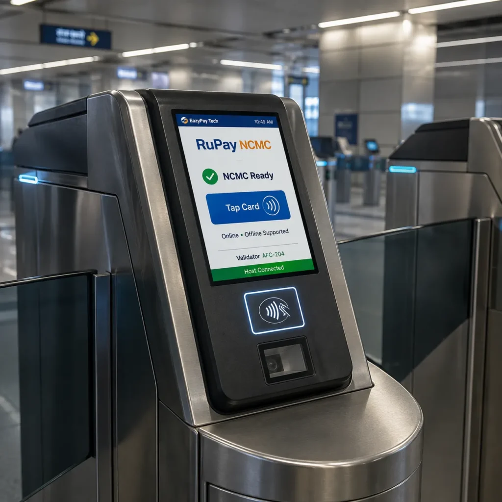 RuPay NCMC payment solutions with transit validators and contactless payments